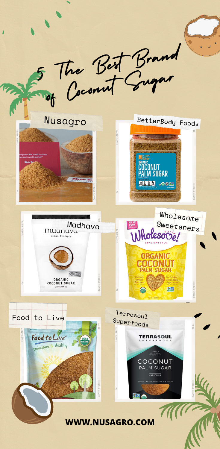 5 The Best Brand of Coconut Sugar