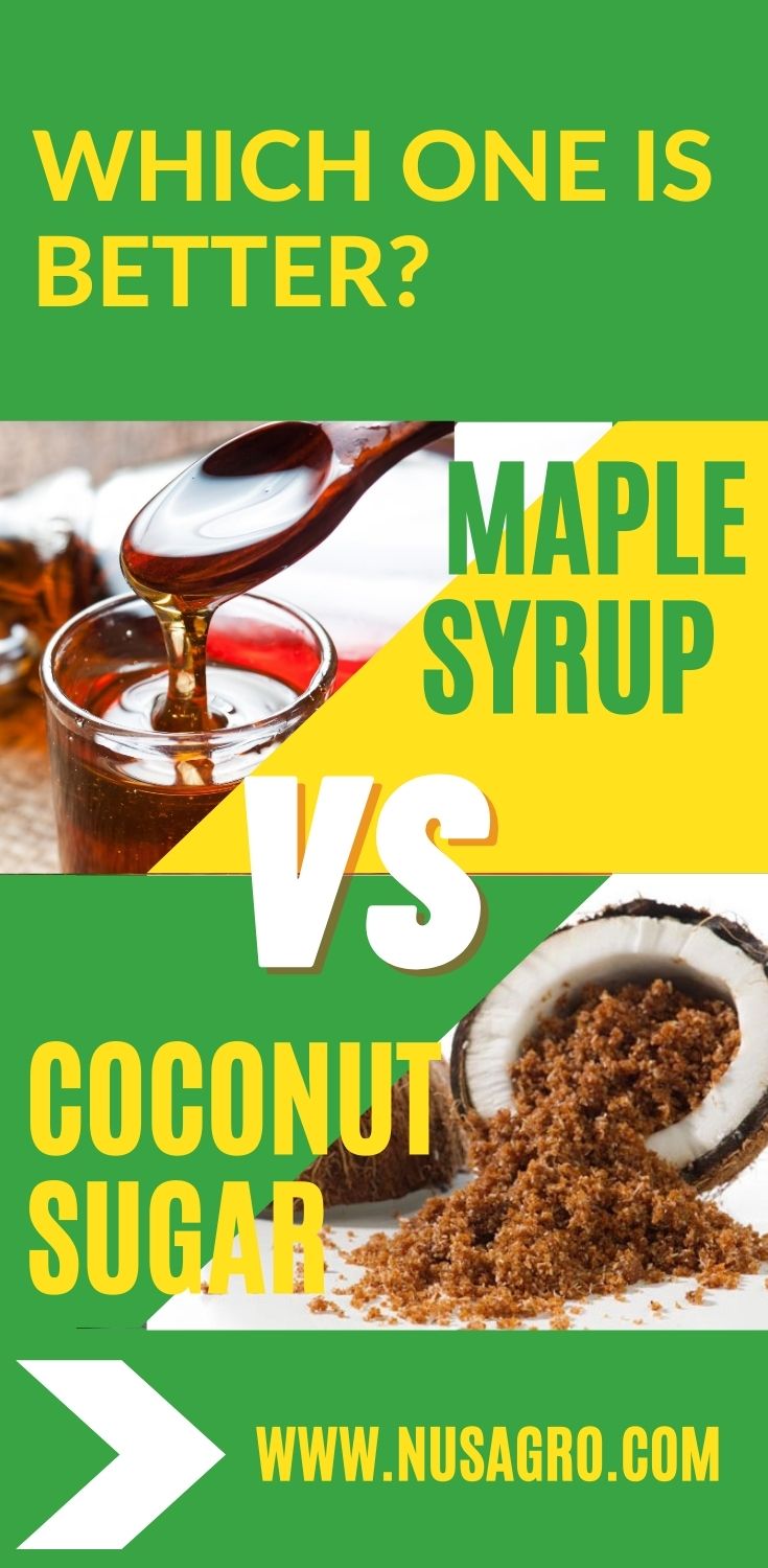 Maple syrup vs coconut sugar