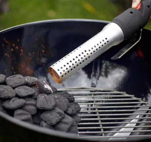 Charcoal Grill with an Electric Starter