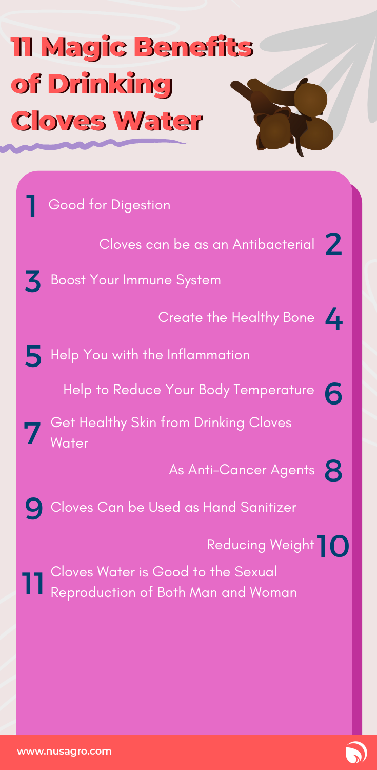 11 Magic Benefits of Drinking Cloves Water Nusagro