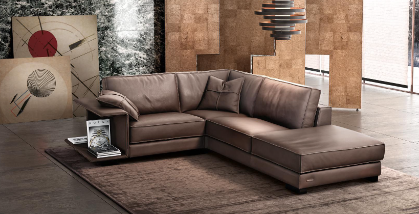Gamma Arredamenti Bond Leather Sofa
