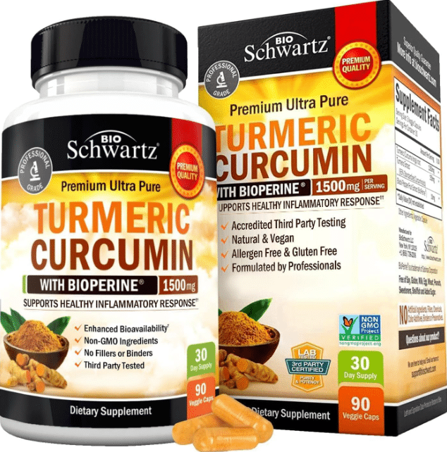 Turmeric Curcumin with Black Pepper Extract 1500mg